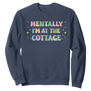 LGBT Romance Hockey Sweatshirt Mentally Im At The Cottage Team Hollanov Fan TS10 Navy Print Your Wear