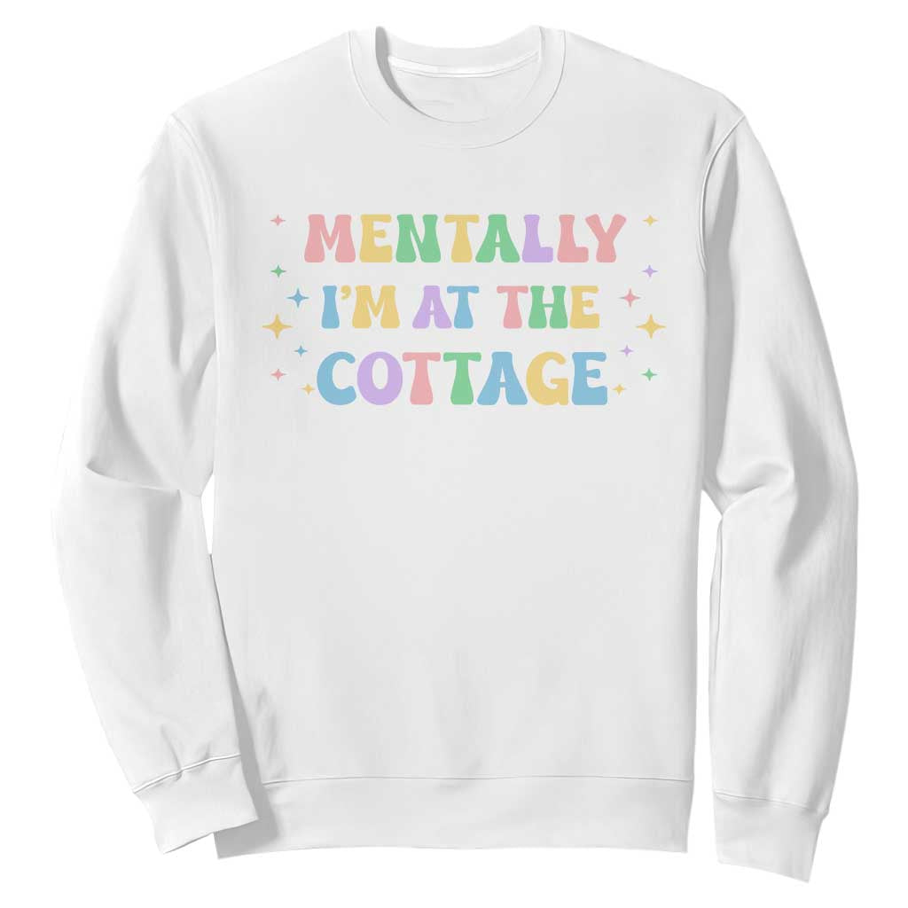 LGBT Romance Hockey Sweatshirt Mentally Im At The Cottage Team Hollanov Fan TS10 White Print Your Wear