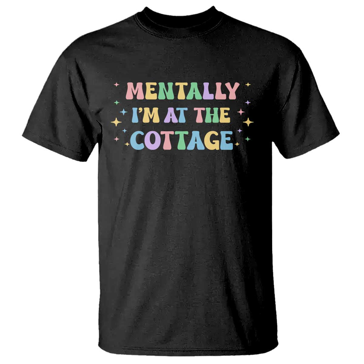 LGBT Romance Hockey T Shirt Mentally Im At The Cottage Team Hollanov Fan TS10 Black Print Your Wear