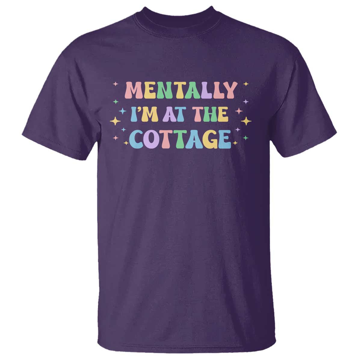 LGBT Romance Hockey T Shirt Mentally Im At The Cottage Team Hollanov Fan TS10 Purple Print Your Wear