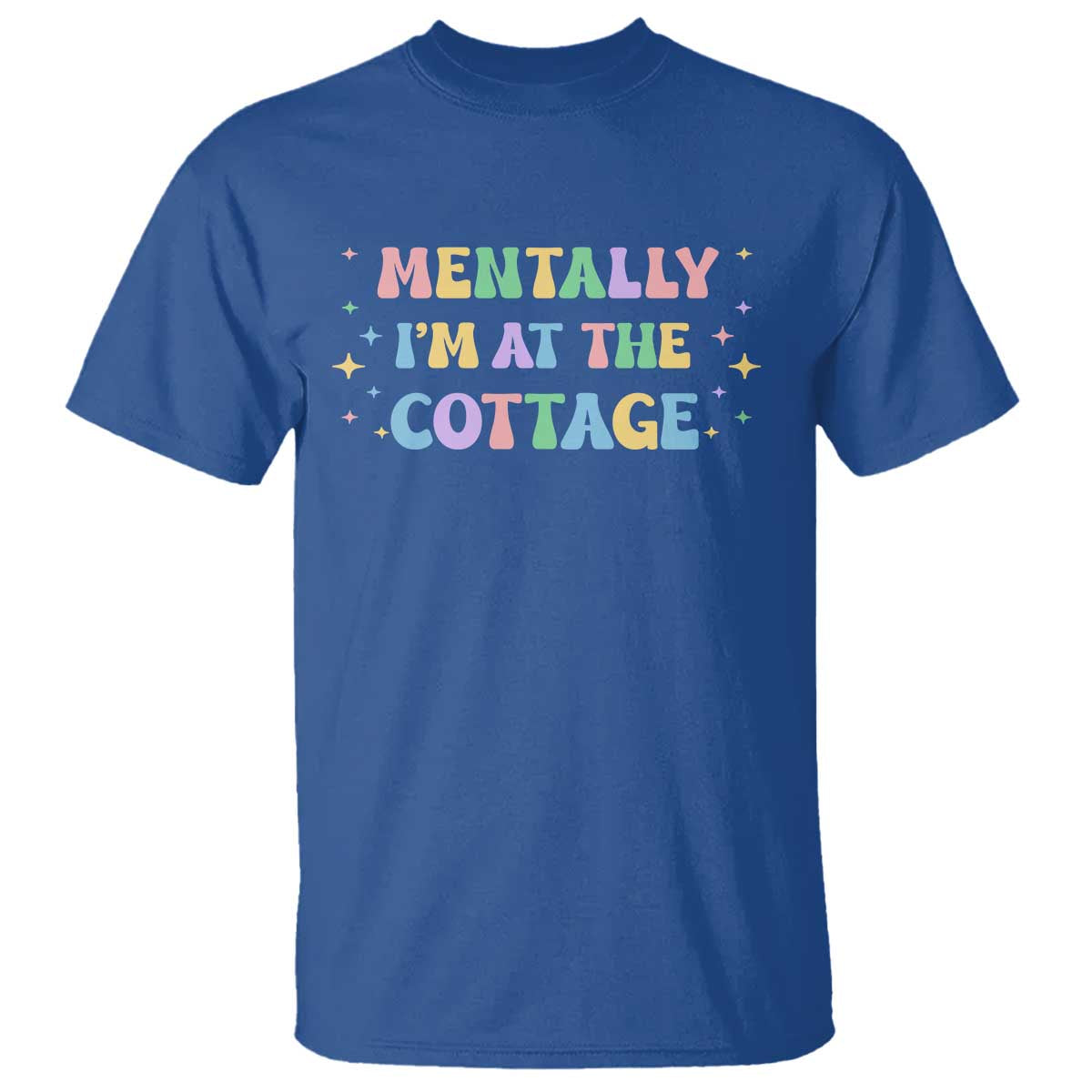 LGBT Romance Hockey T Shirt Mentally Im At The Cottage Team Hollanov Fan TS10 Royal Blue Print Your Wear