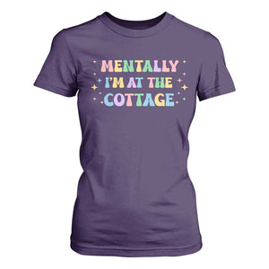LGBT Romance Hockey T Shirt For Women Mentally Im At The Cottage Team Hollanov Fan TS10 Purple Print Your Wear