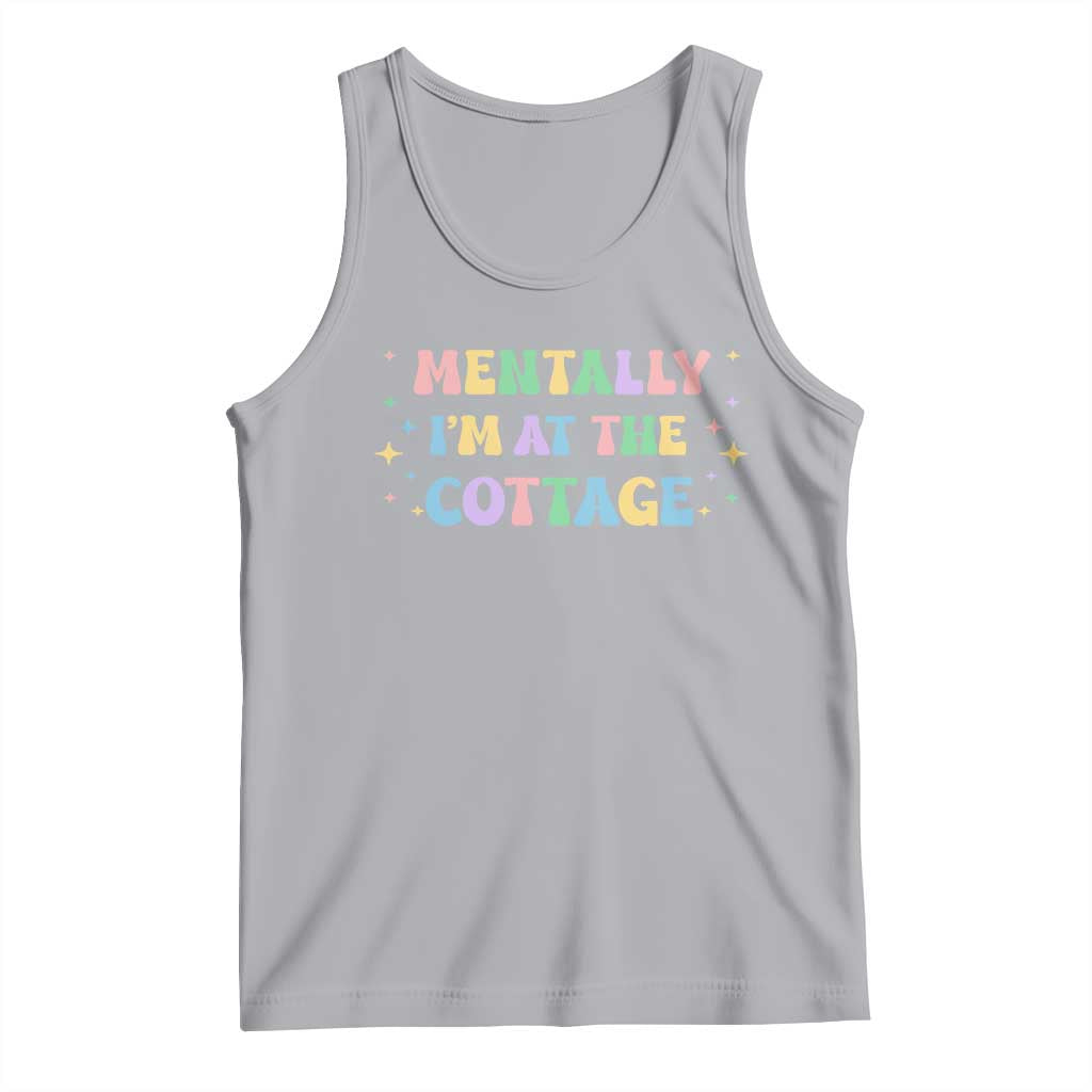 LGBT Romance Hockey Tank Top Mentally Im At The Cottage Team Hollanov Fan TS10 Athletic Heather Print Your Wear