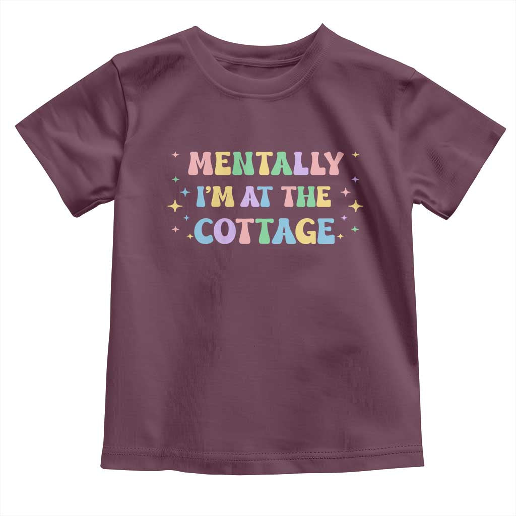LGBT Romance Hockey Toddler T Shirt Mentally Im At The Cottage Team Hollanov Fan TS10 Maroon Print Your Wear
