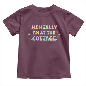 LGBT Romance Hockey Toddler T Shirt Mentally Im At The Cottage Team Hollanov Fan TS10 Maroon Print Your Wear