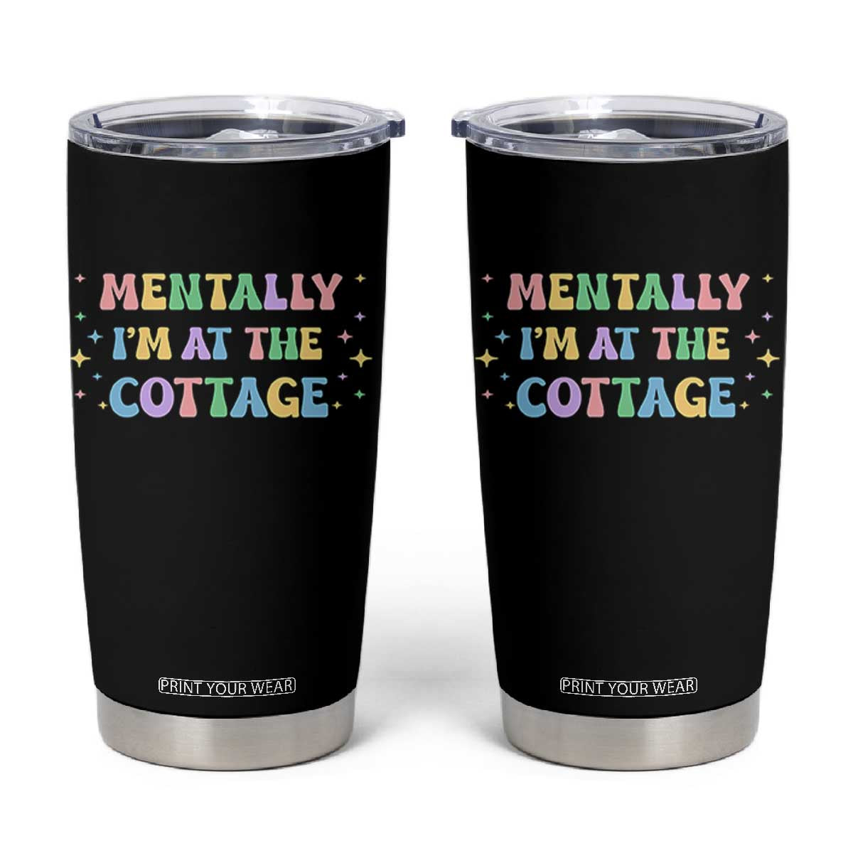 LGBT Romance Hockey Tumbler Cup Mentally Im At The Cottage Team Hollanov Fan TS10 Black Print Your Wear