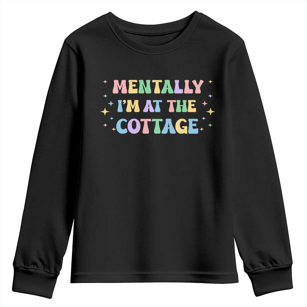 LGBT Romance Hockey Youth Sweatshirt Mentally Im At The Cottage Team Hollanov Fan TS10 Black Print Your Wear