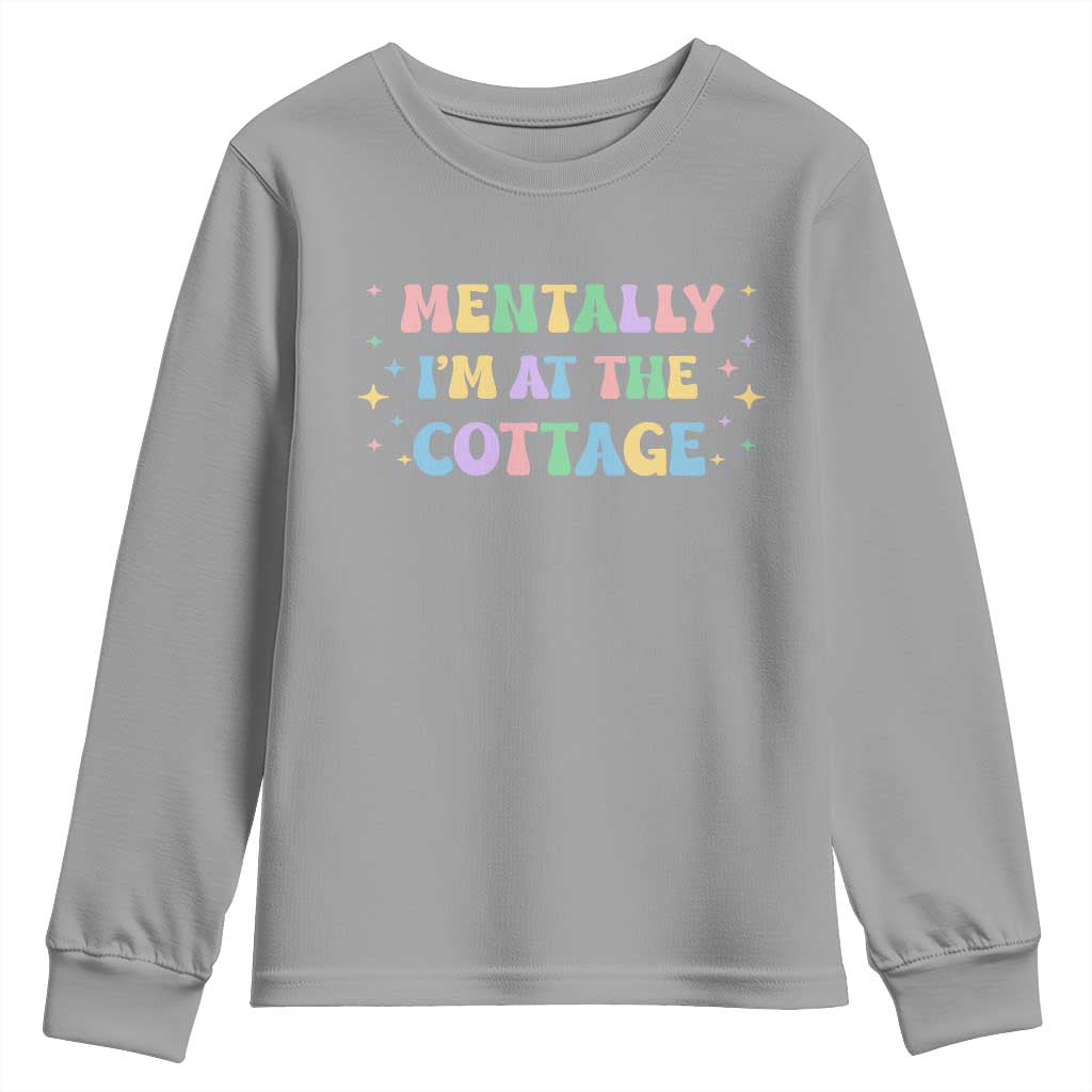 LGBT Romance Hockey Youth Sweatshirt Mentally Im At The Cottage Team Hollanov Fan TS10 Sport Gray Print Your Wear