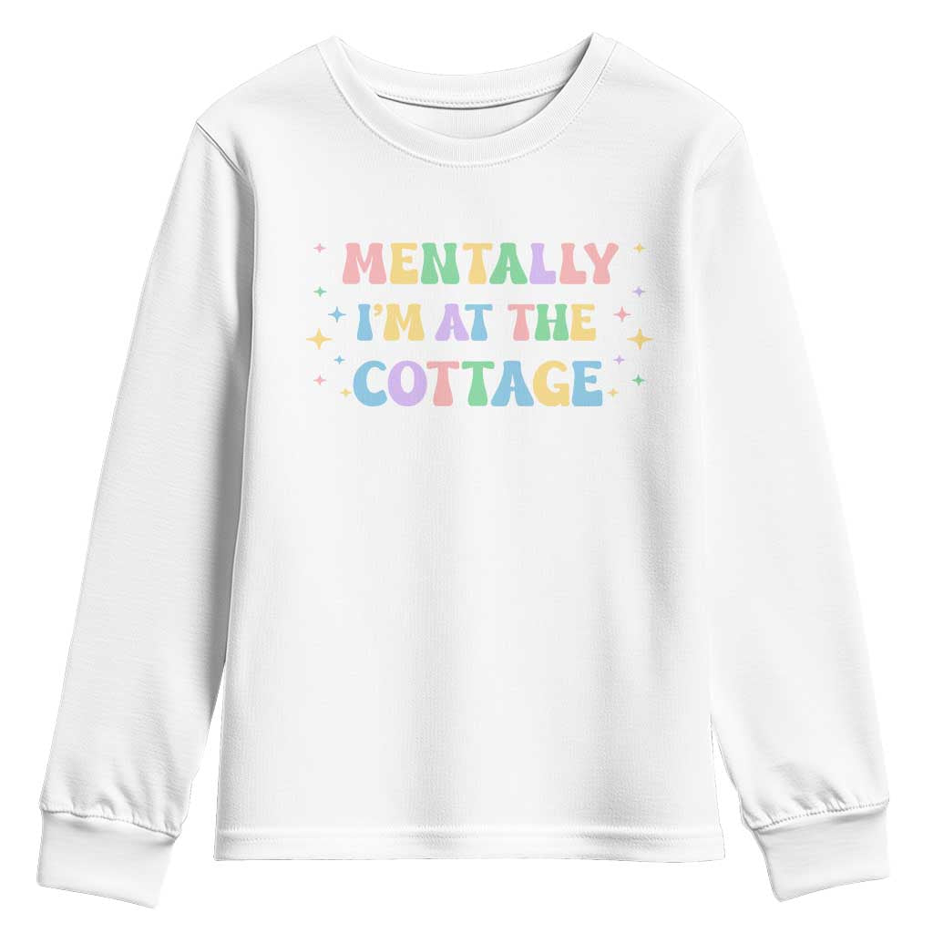 LGBT Romance Hockey Youth Sweatshirt Mentally Im At The Cottage Team Hollanov Fan TS10 White Print Your Wear