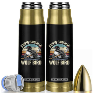 Stupid Canadian Wolf Bird Bullet Tumbler Retro Romance Hockey LGBT Book Movie Fans Gift TS10 Black Print Your Wear