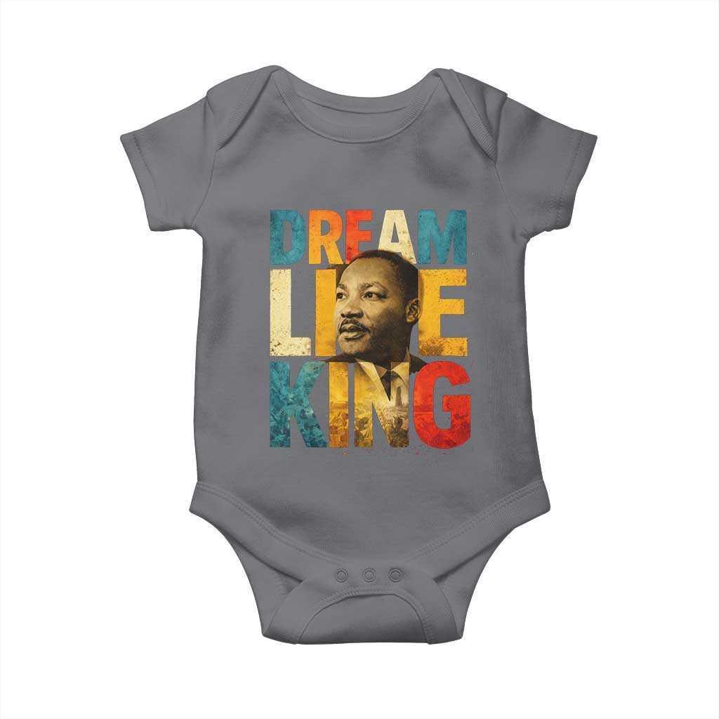 Black History Month Martin Luther King Day Baby Onesie I Have Dream TS10 Charcoal Print Your Wear