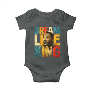 Black History Month Martin Luther King Day Baby Onesie I Have Dream TS10 Dark Heather Print Your Wear
