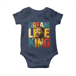 Black History Month Martin Luther King Day Baby Onesie I Have Dream TS10 Navy Print Your Wear