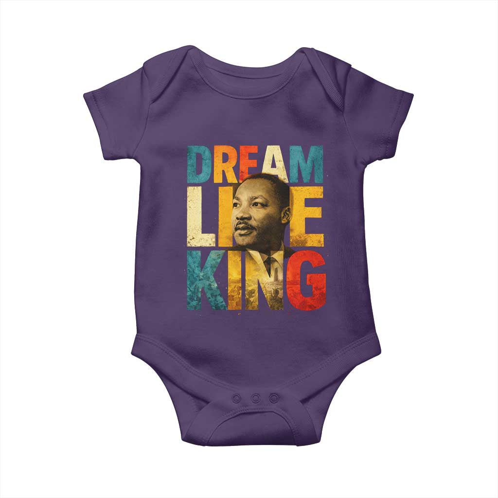 Black History Month Martin Luther King Day Baby Onesie I Have Dream TS10 Purple Print Your Wear