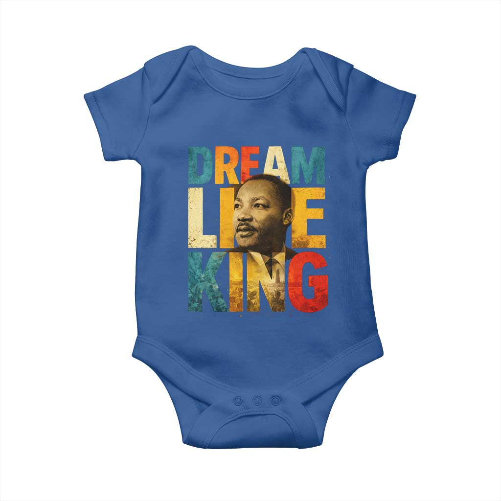Black History Month Martin Luther King Day Baby Onesie I Have Dream TS10 Royal Blue Print Your Wear