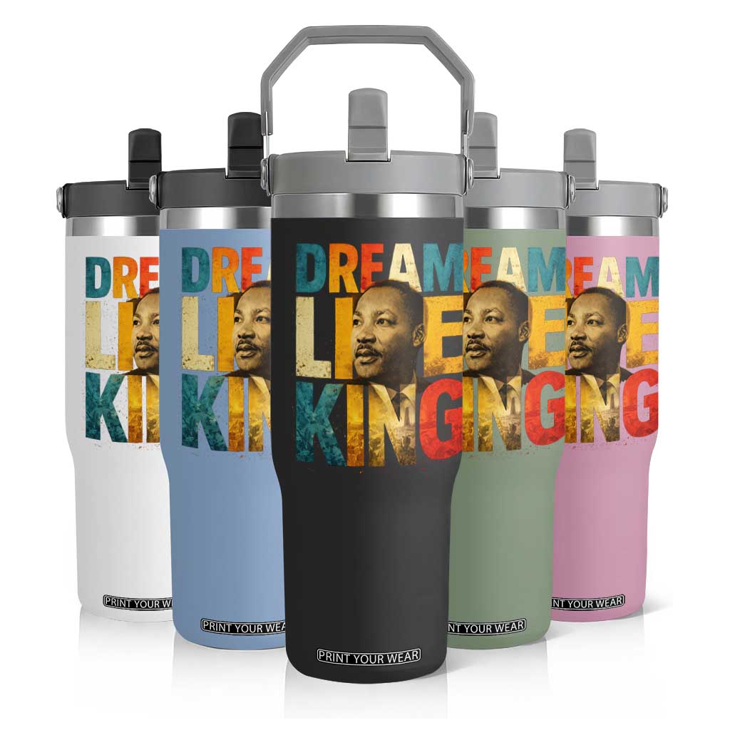 Black History Month Martin Luther King Day Flip Straw Tumbler I Have Dream TS10 Print Your Wear
