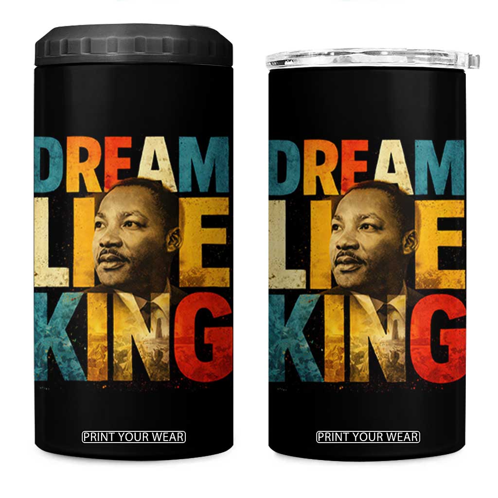 Black History Month Martin Luther King Day 4 in 1 Can Cooler Tumbler I Have Dream TS10 One Size: 16 oz Black Print Your Wear
