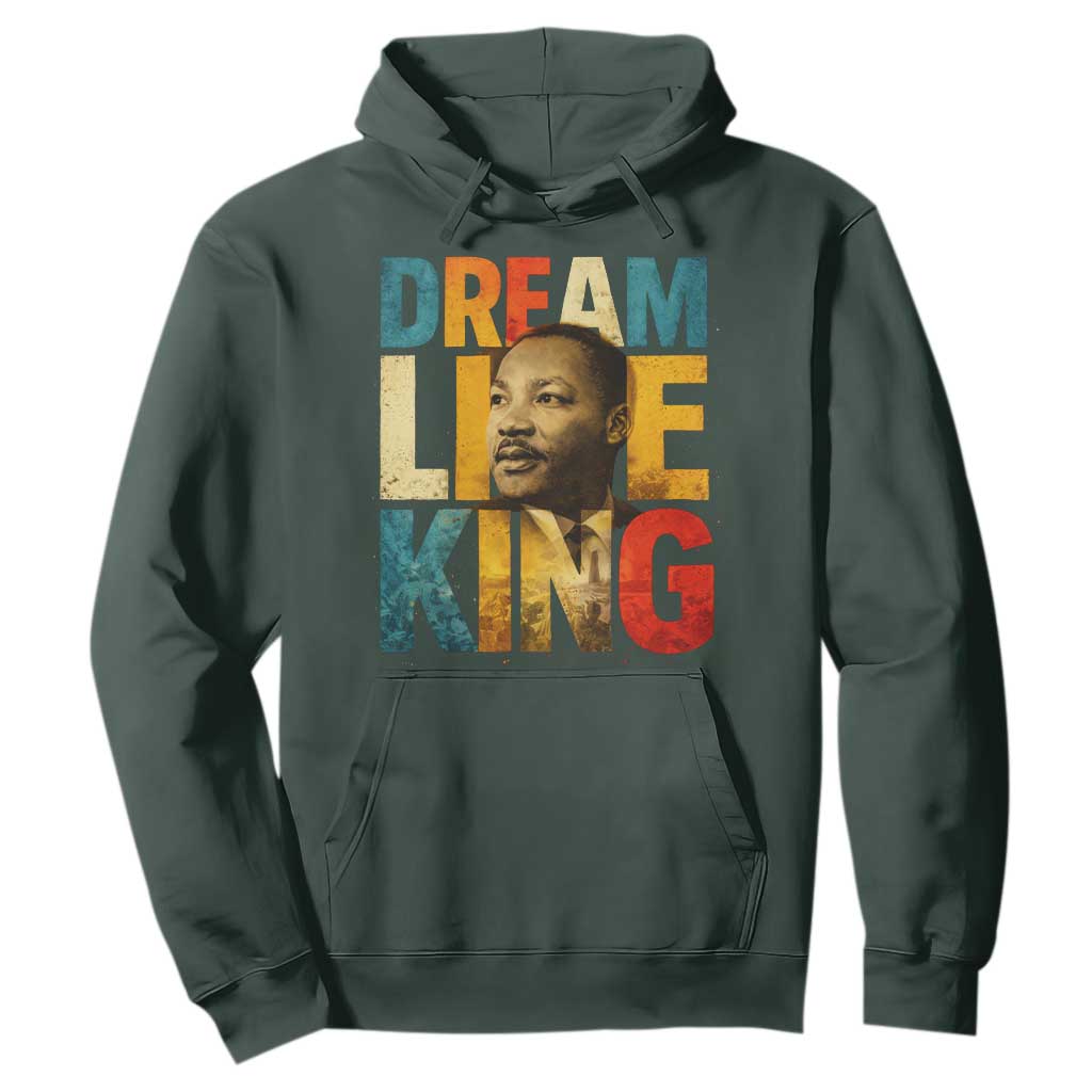 Black History Month Martin Luther King Day Hoodie I Have Dream TS10 Dark Forest Green Print Your Wear