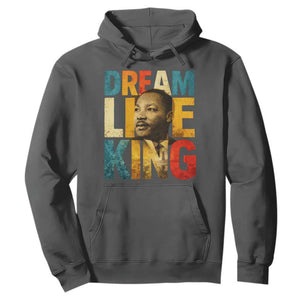 Black History Month Martin Luther King Day Hoodie I Have Dream TS10 Dark Heather Print Your Wear