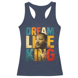 Black History Month Martin Luther King Day Racerback Tank Top I Have Dream TS10 Navy Print Your Wear