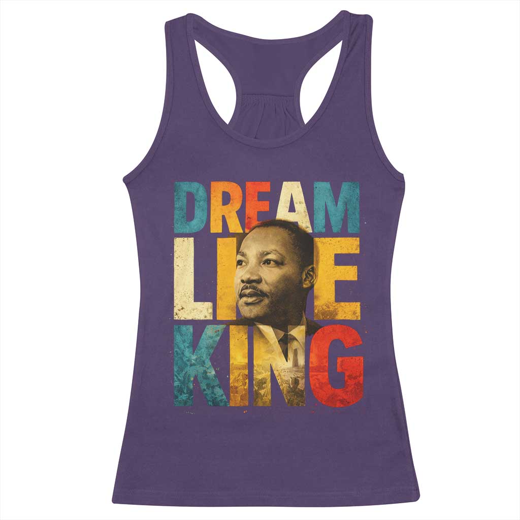 Black History Month Martin Luther King Day Racerback Tank Top I Have Dream TS10 Purple Print Your Wear