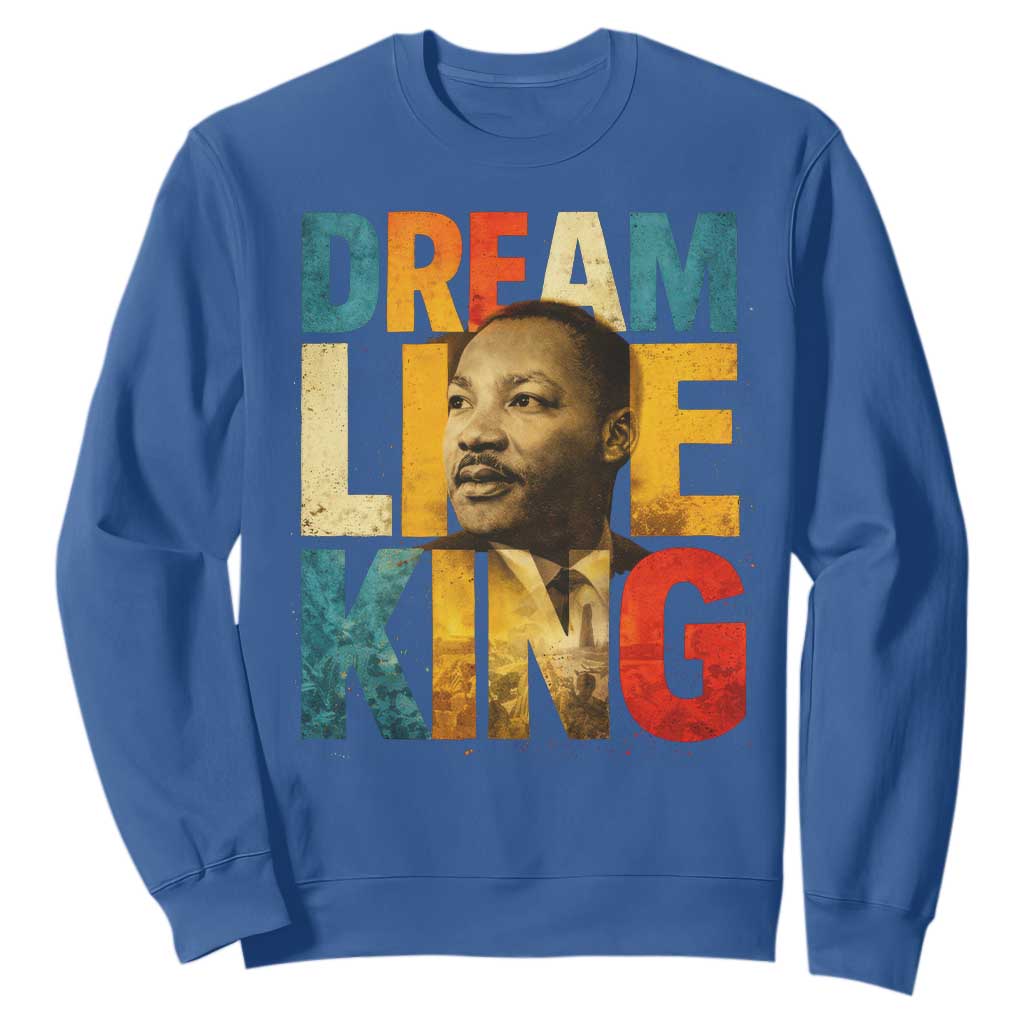 Black History Month Martin Luther King Day Sweatshirt I Have Dream TS10 Royal Blue Print Your Wear