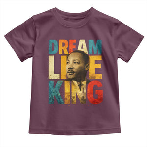 Black History Month Martin Luther King Day Toddler T Shirt I Have Dream TS10 Maroon Print Your Wear
