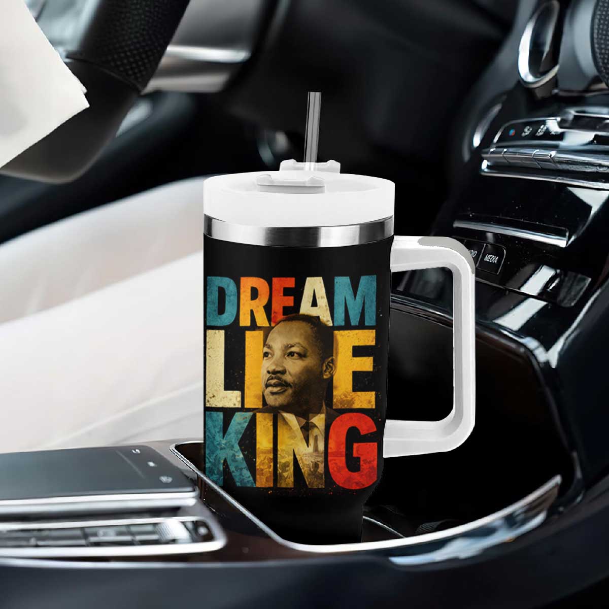 Black History Month Martin Luther King Day Tumbler With Handle I Have Dream TS10 Print Your Wear