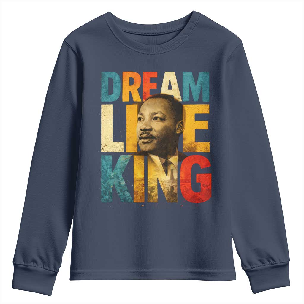 Black History Month Martin Luther King Day Youth Sweatshirt I Have Dream TS10 Navy Print Your Wear