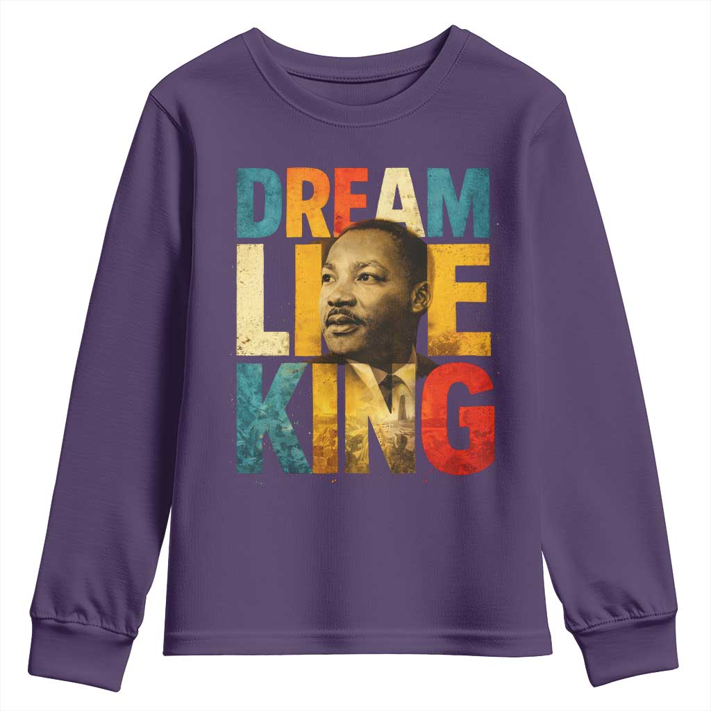 Black History Month Martin Luther King Day Youth Sweatshirt I Have Dream TS10 Purple Print Your Wear