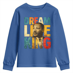 Black History Month Martin Luther King Day Youth Sweatshirt I Have Dream TS10 Royal Blue Print Your Wear