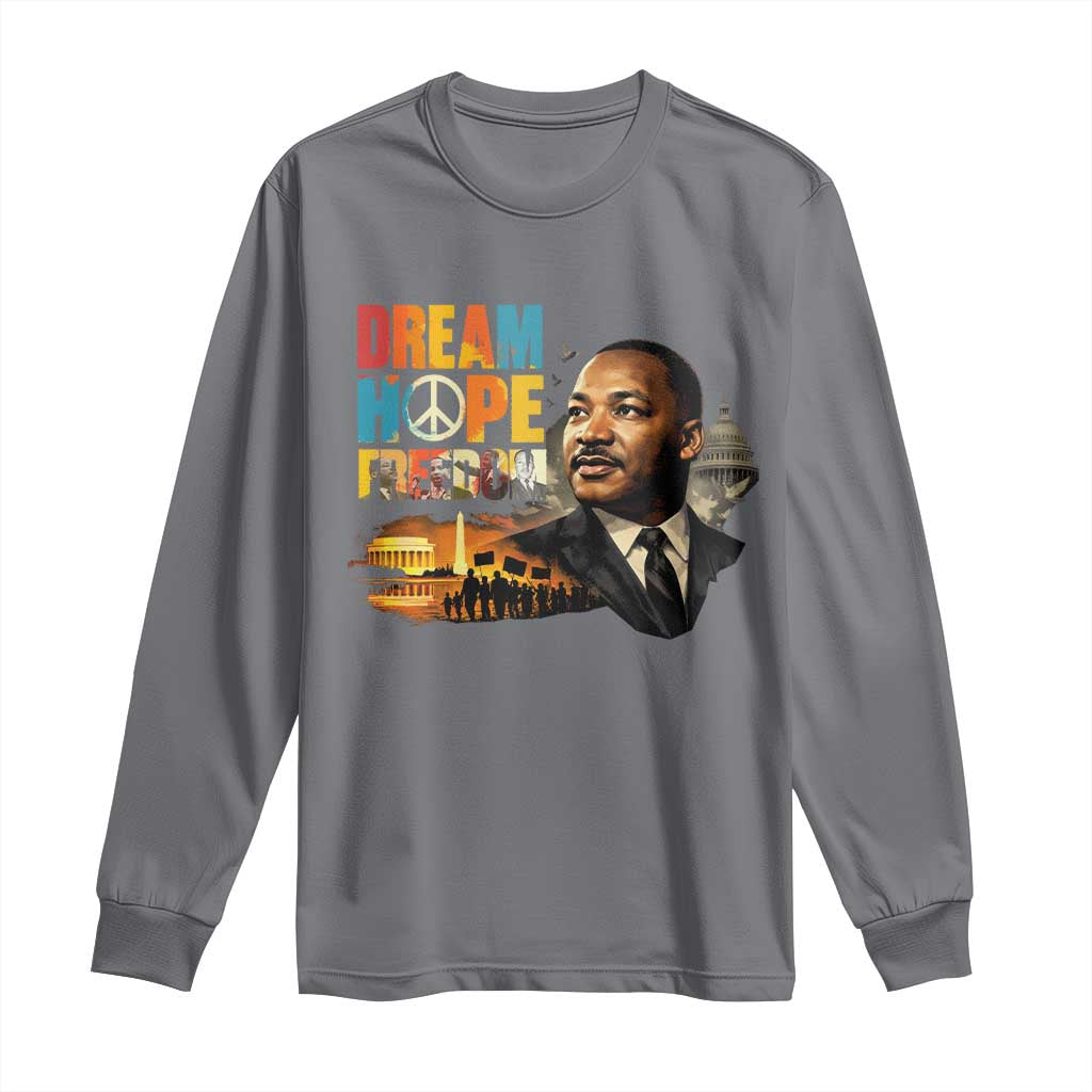 Black History Month Martin Luther King Day Long Sleeve Shirt Martin Luther King Sweatshirt, Black History Sweatshirt, I Have A Dream Sweatshirt, MLK Sweatshirt, Human Rights Sweatshirt, BLM Sweatshirt TS10 Charcoal Print Your Wear