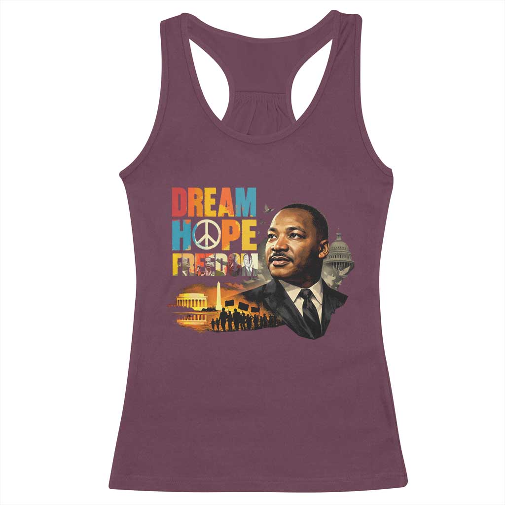 Black History Month Martin Luther King Day Racerback Tank Top Martin Luther King Sweatshirt, Black History Sweatshirt, I Have A Dream Sweatshirt, MLK Sweatshirt, Human Rights Sweatshirt, BLM Sweatshirt TS10 Maroon Print Your Wear