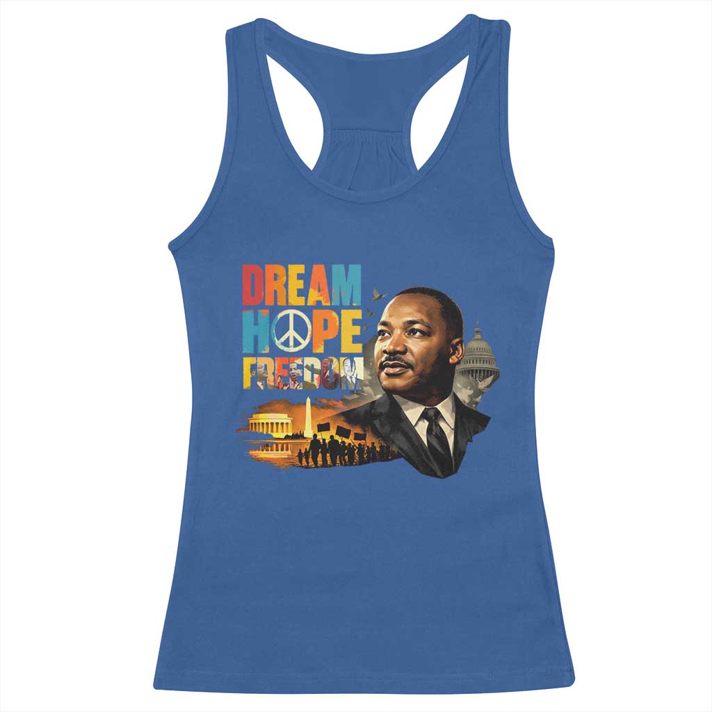 Black History Month Martin Luther King Day Racerback Tank Top Martin Luther King Sweatshirt, Black History Sweatshirt, I Have A Dream Sweatshirt, MLK Sweatshirt, Human Rights Sweatshirt, BLM Sweatshirt TS10 Royal Blue Print Your Wear