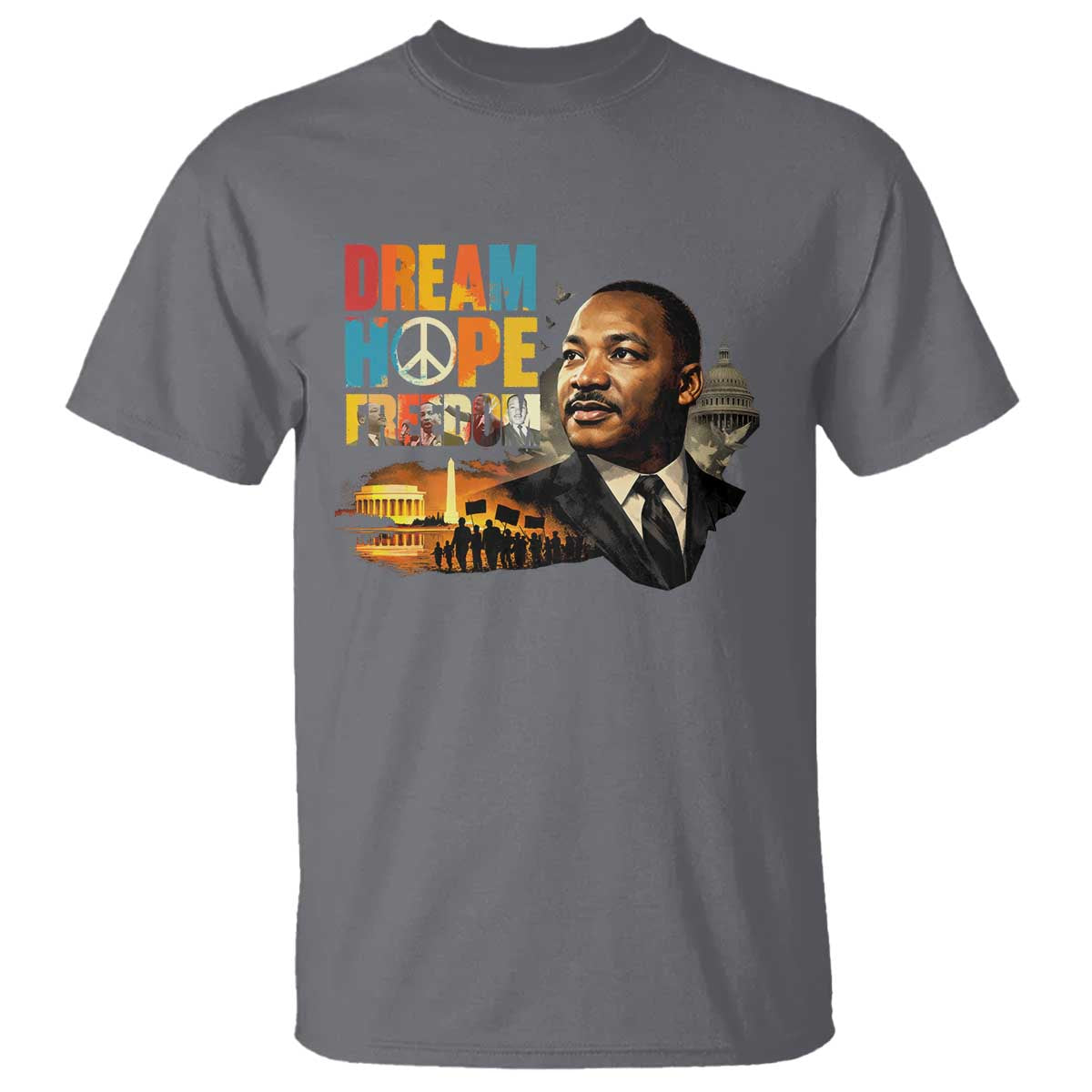 Black History Month Martin Luther King Day T Shirt Martin Luther King Sweatshirt, Black History Sweatshirt, I Have A Dream Sweatshirt, MLK Sweatshirt, Human Rights Sweatshirt, BLM Sweatshirt TS10 Charcoal Print Your Wear