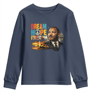 Black History Month Martin Luther King Day Youth Sweatshirt Martin Luther King Sweatshirt, Black History Sweatshirt, I Have A Dream Sweatshirt, MLK Sweatshirt, Human Rights Sweatshirt, BLM Sweatshirt TS10 Navy Print Your Wear