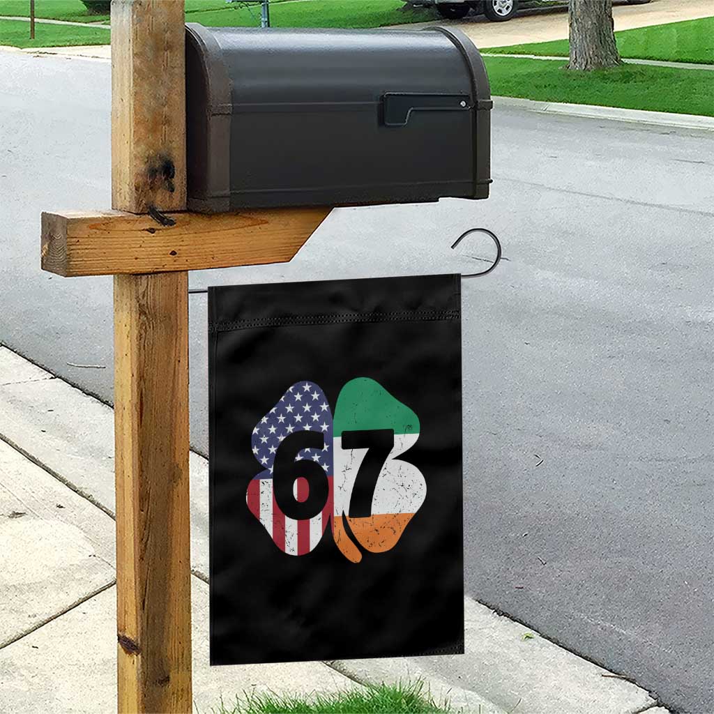 Six Seven 6 7 St Patricks Day Garden Flag 67 Meme Irish American Ireland Flag Lucky Shamrocks TS10 Print Your Wear