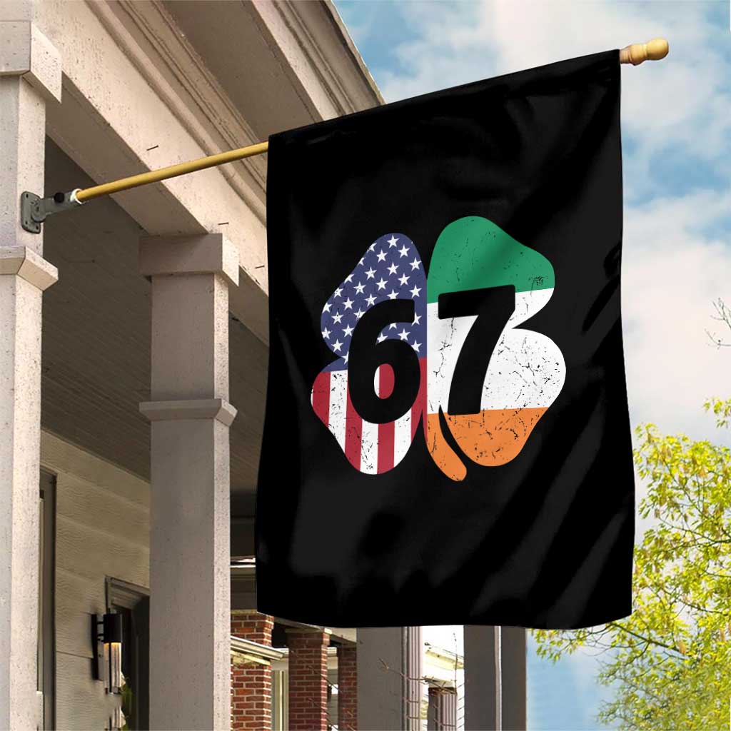 Six Seven 6 7 St Patricks Day Garden Flag 67 Meme Irish American Ireland Flag Lucky Shamrocks TS10 Print Your Wear
