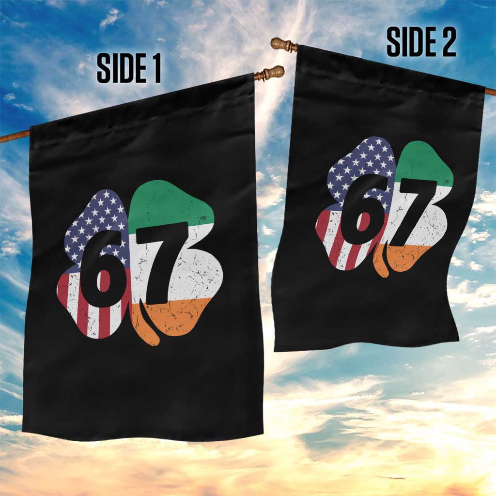 Six Seven 6 7 St Patricks Day Garden Flag 67 Meme Irish American Ireland Flag Lucky Shamrocks TS10 Print Your Wear
