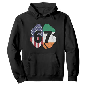 Six Seven 6 7 St Patricks Day Hoodie 67 Meme Irish American Ireland Flag Lucky Shamrocks TS10 Black Print Your Wear