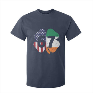 Six Seven 6 7 St Patricks Day T Shirt For Kid 67 Meme Irish American Ireland Flag Lucky Shamrocks TS10 Navy Print Your Wear