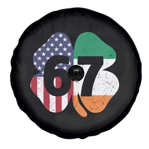 Six Seven 6 7 St Patricks Day Spare Tire Cover 67 Meme Irish American Ireland Flag Lucky Shamrocks TS10 Print Your Wear