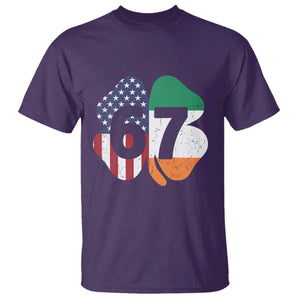 Six Seven 6 7 St Patricks Day T Shirt 67 Meme Irish American Ireland Flag Lucky Shamrocks TS10 Purple Print Your Wear