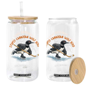 Stupid Canadian Wolf Bird Glass Can Funny Romance Hockey Fan LGBTQ+ TS10 Print Your Wear