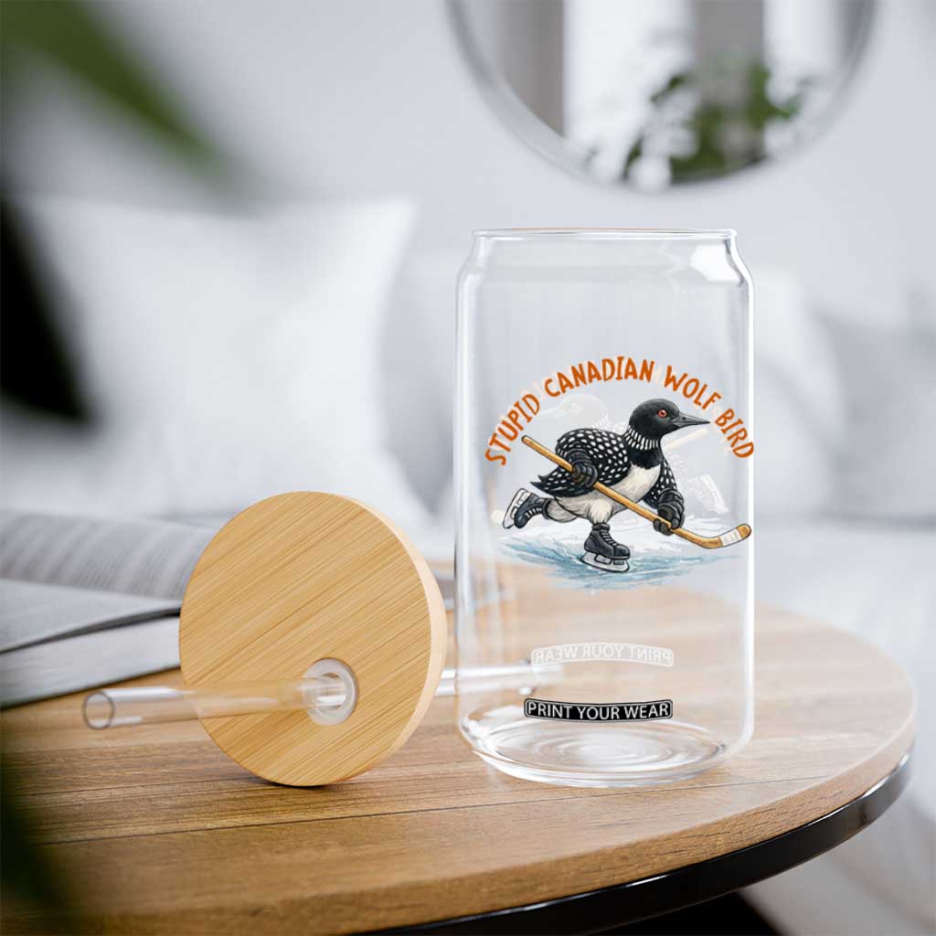 Stupid Canadian Wolf Bird Glass Can Funny Romance Hockey Fan LGBTQ+ TS10 Print Your Wear