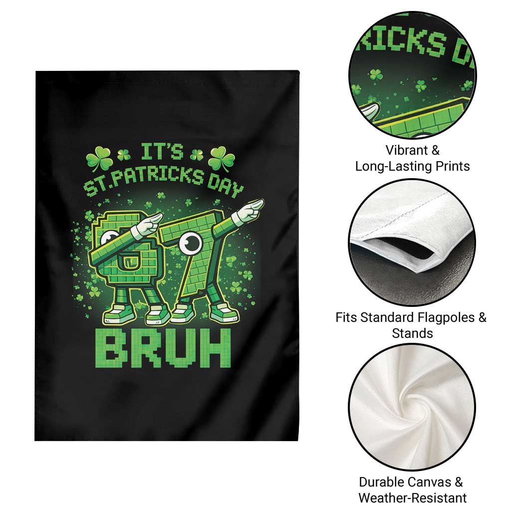 Its St Patricks Day 67 Bruh Garden Flag Funny Shamrock Six Seven 6 7 Meme Gen Alpha TS10 Print Your Wear