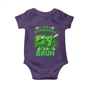Its St Patricks Day 67 Bruh Baby Onesie Funny Shamrock Six Seven 6 7 Meme Gen Alpha TS10 Purple Print Your Wear