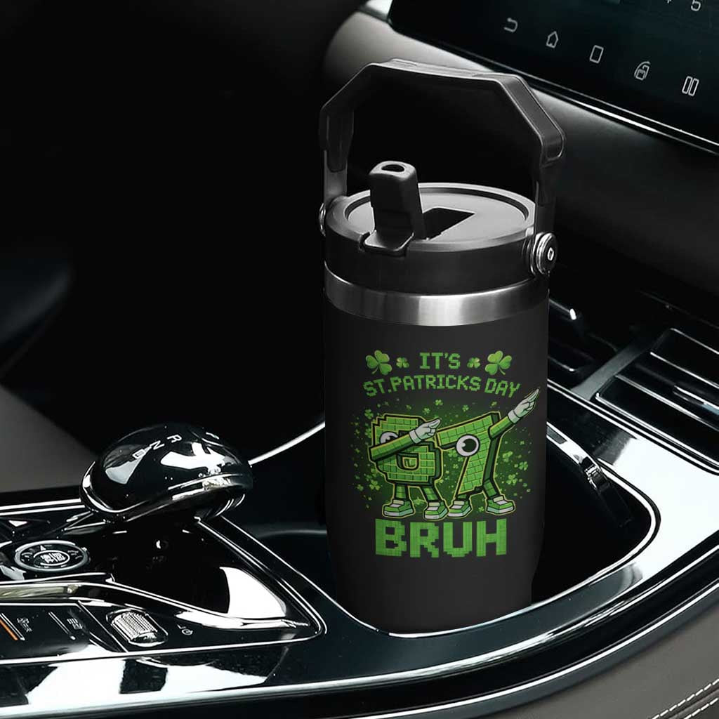 Its St Patricks Day 67 Bruh Flip Straw Tumbler Funny Shamrock Six Seven 6 7 Meme Gen Alpha TS10 Print Your Wear