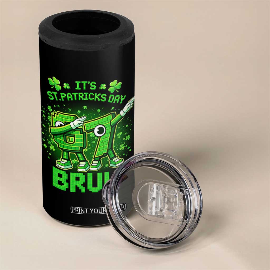 Its St Patricks Day 67 Bruh 4 in 1 Can Cooler Tumbler Funny Shamrock Six Seven 6 7 Meme Gen Alpha TS10 Print Your Wear
