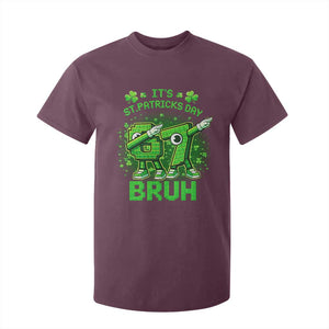 Its St Patricks Day 67 Bruh T Shirt For Kid Funny Shamrock Six Seven 6 7 Meme Gen Alpha TS10 Maroon Print Your Wear